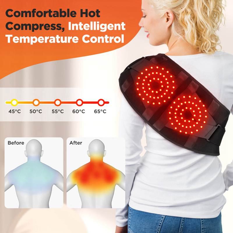 Red light therapy vibrates belt